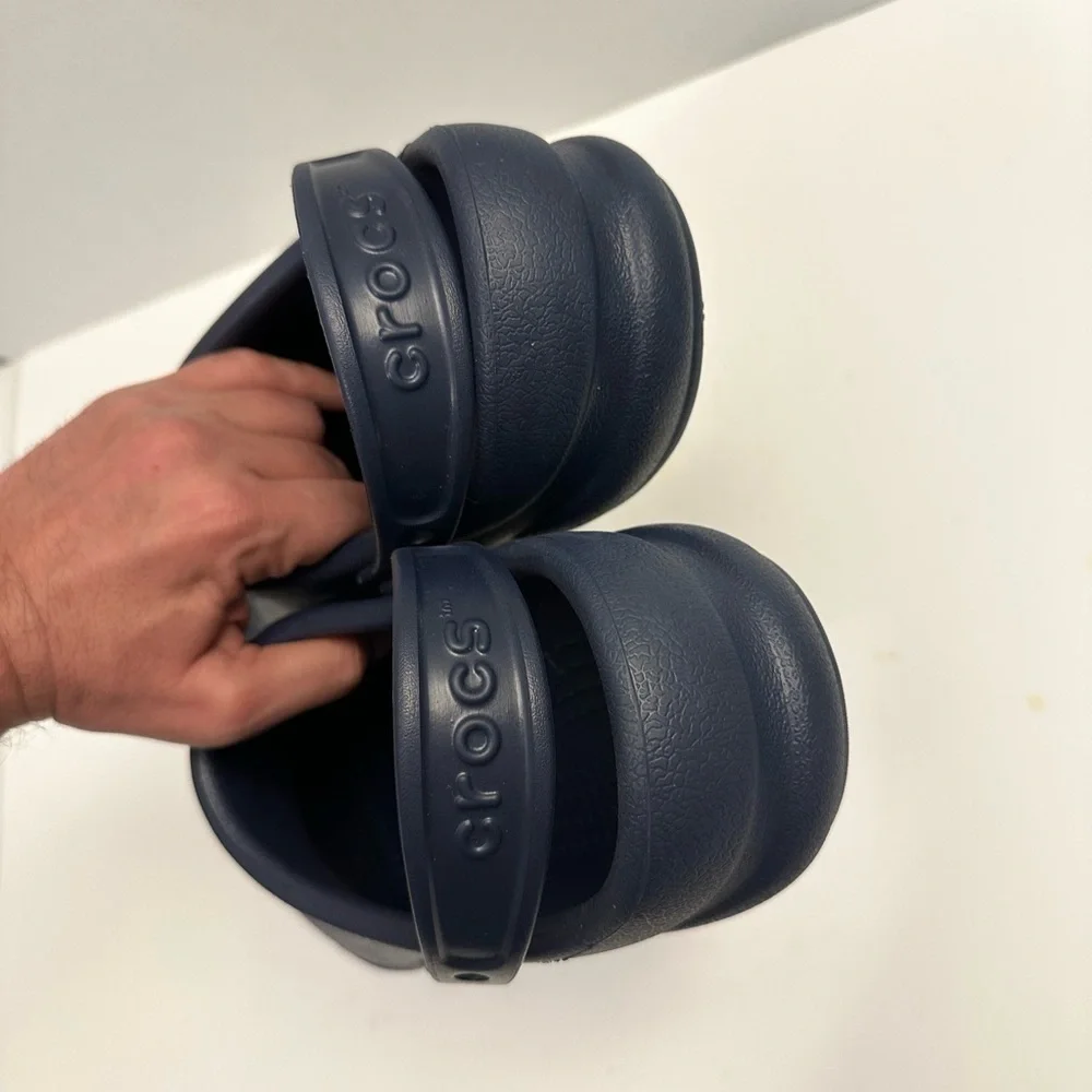 Crocs Men's Bistro Slip Resistant Work Clog in Blue-Navy Size 12